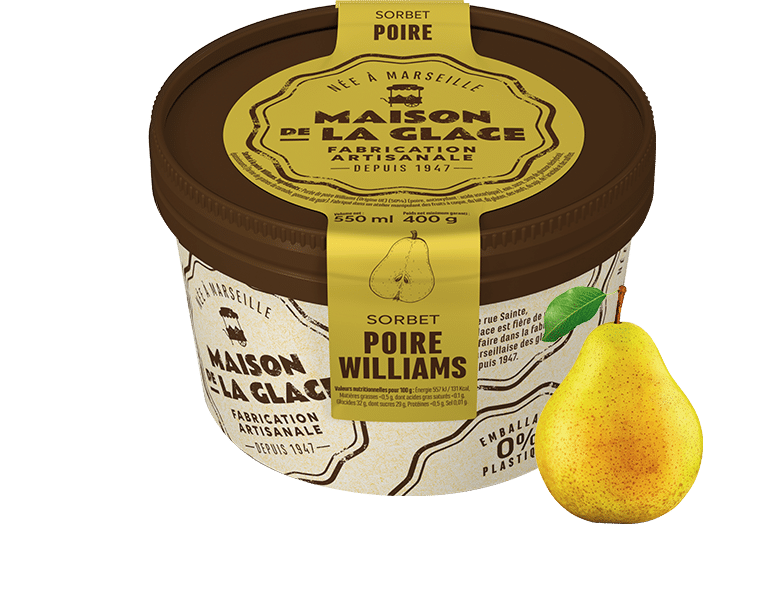 Sorbet poire williams - Maison de la Glace