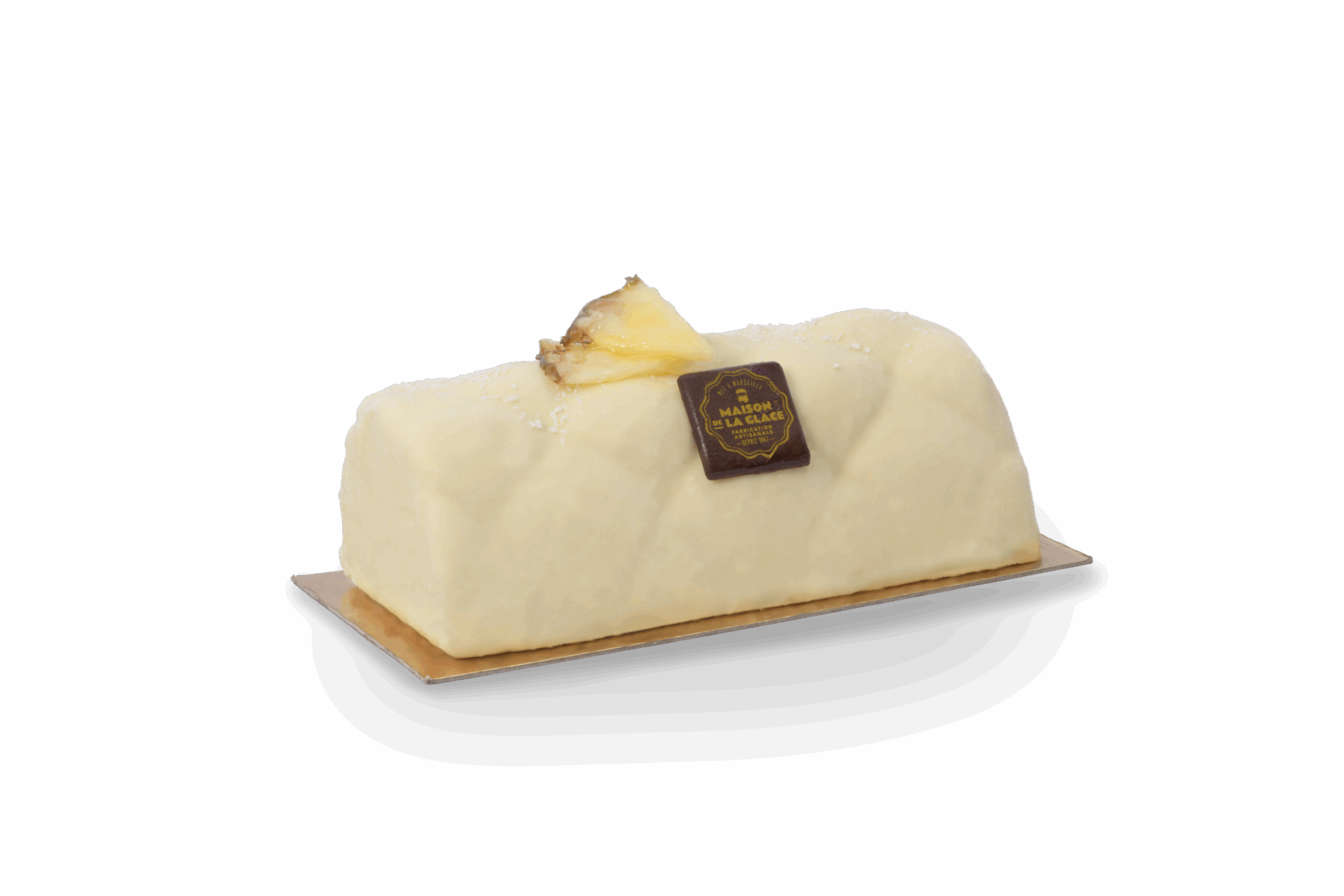 Buche glace noix de coco sorbet ananas
