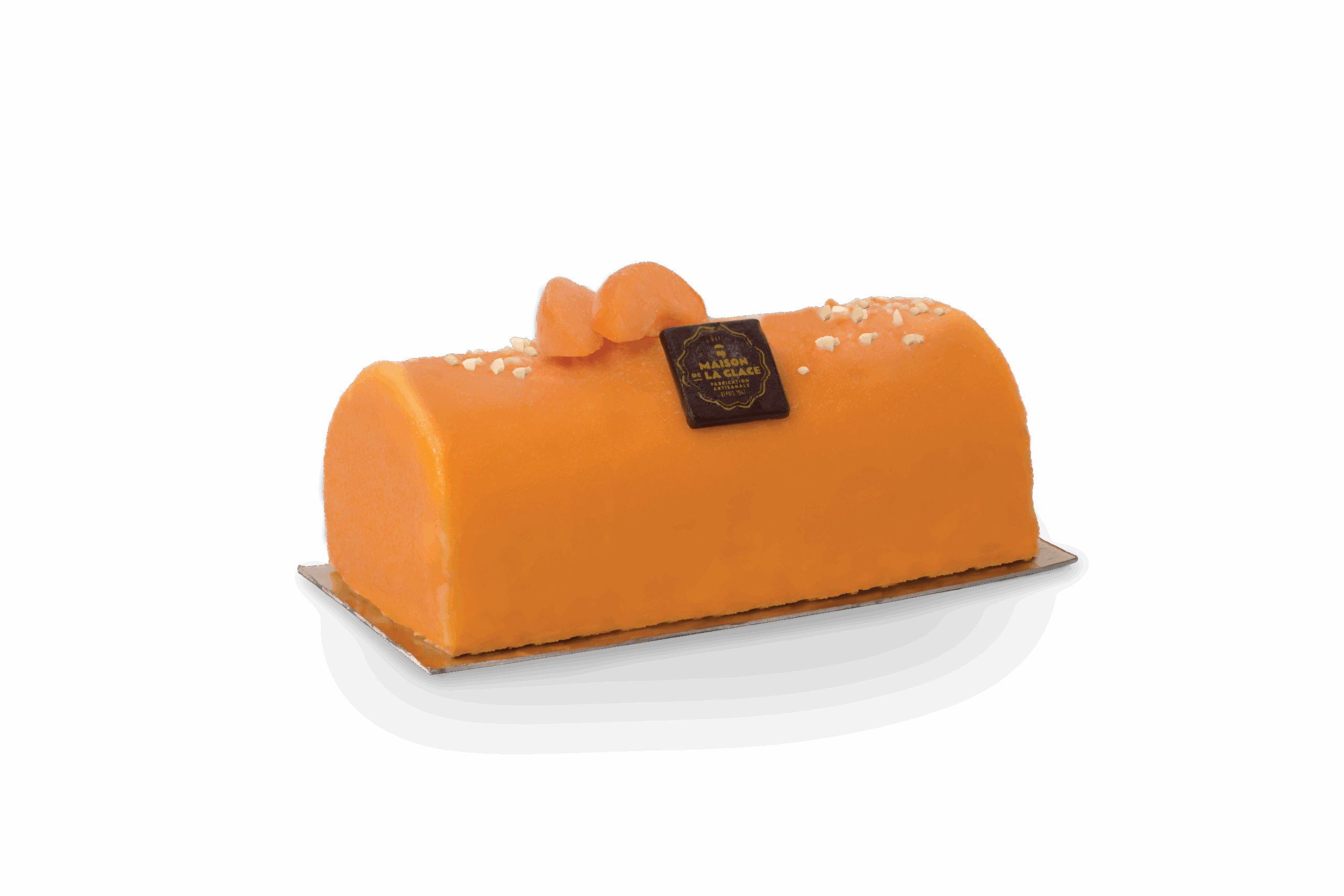 Bûches glace nougat sorbet abricot Maison de la Glace