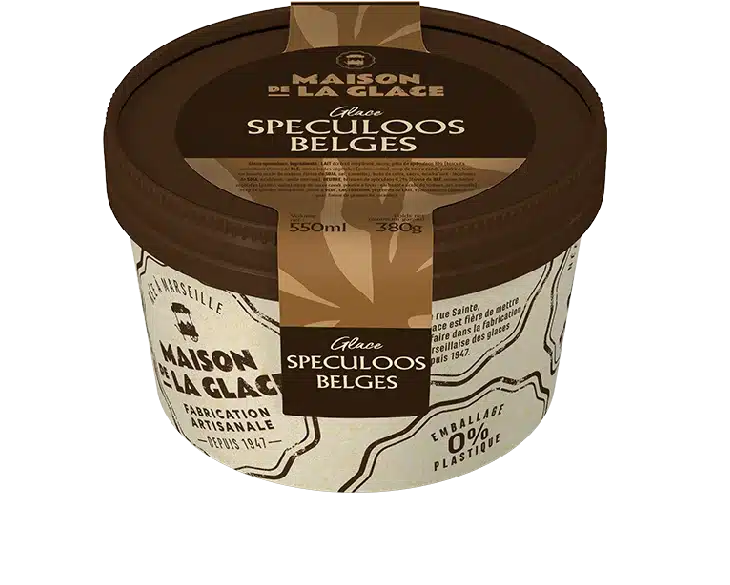 Pot de glace Speculoos belges - Maison de la Glace