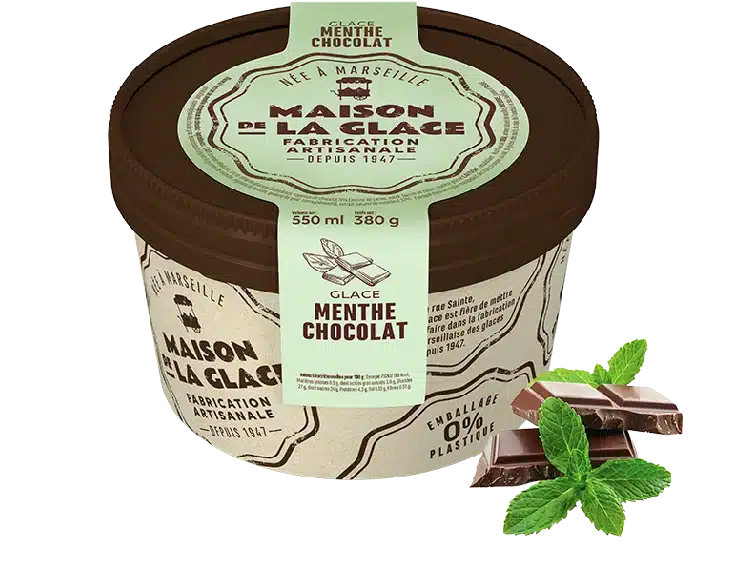 Pot glace menthe chocolat - Maison de la Glace